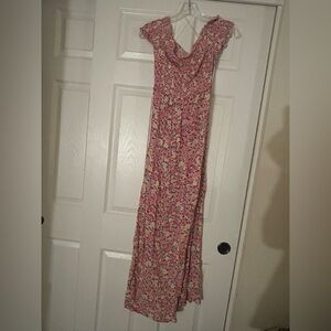 SO goods for life Pink Floral Maxi Dress